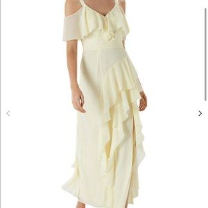 Coast Illy Ruffle Cold Shoulder Bridesmaid Dress